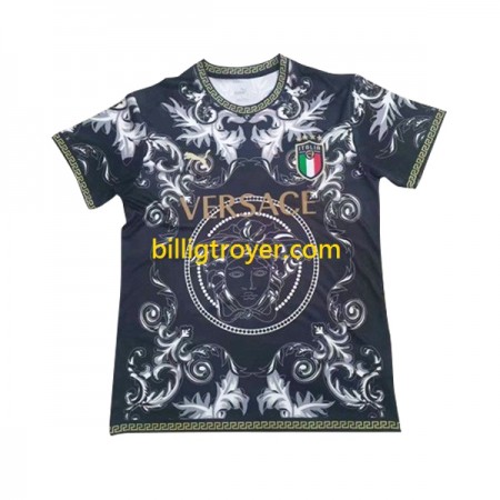Billige Fotballdrakter Italia Versace Svart 2023/24 Kortermet